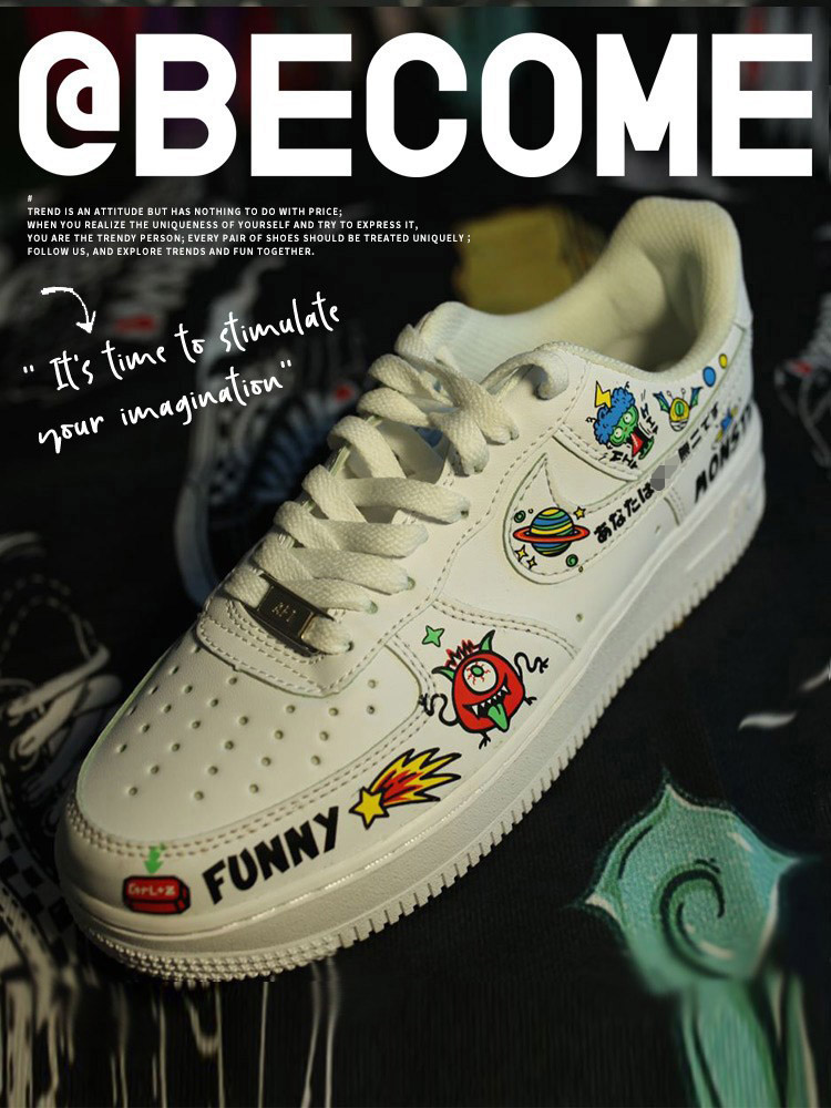 鞋贴改造贴纸diy自粘空军一号