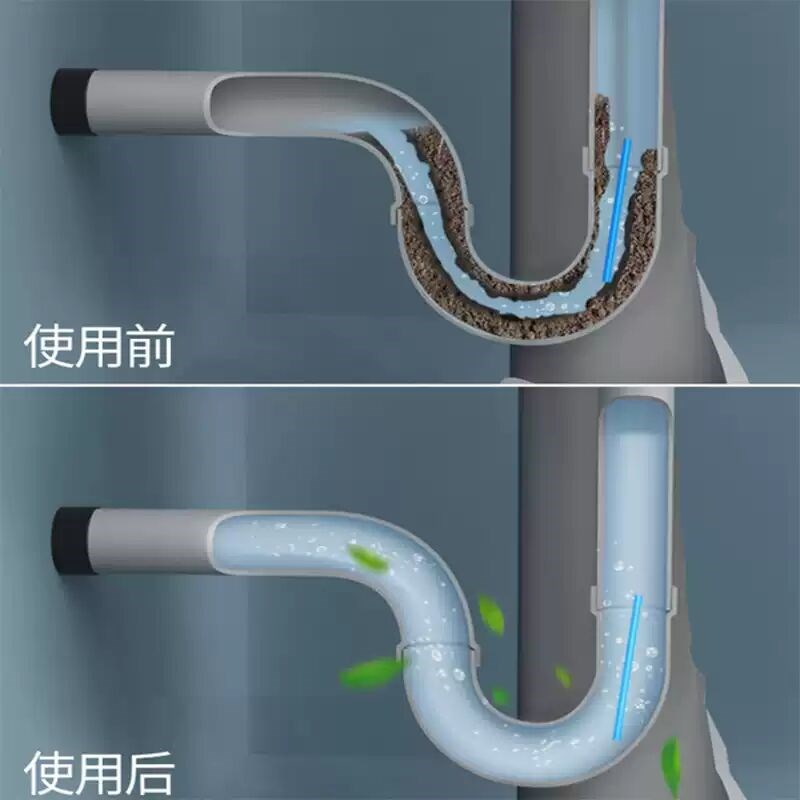 2地漏棒管道管道水槽疏通剂洗脸清洗池清洁1通下水道发除臭厕所拍