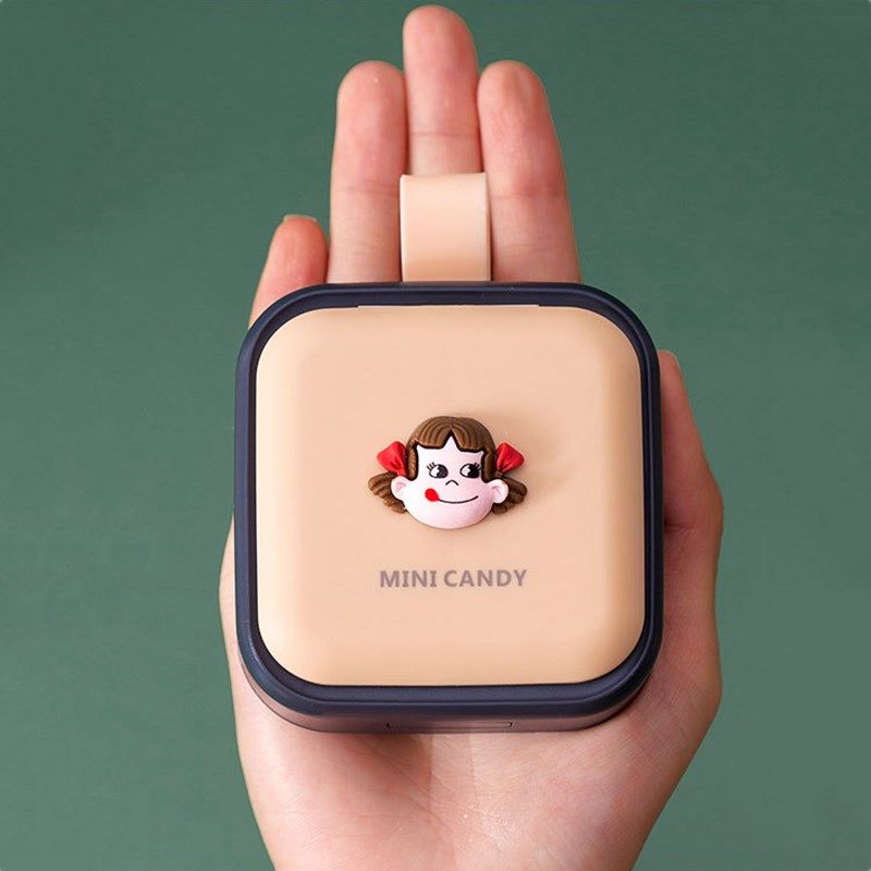 卡通可爱分隔女生吃药便利便携式小药盒随身小号旅行一周分类儿童