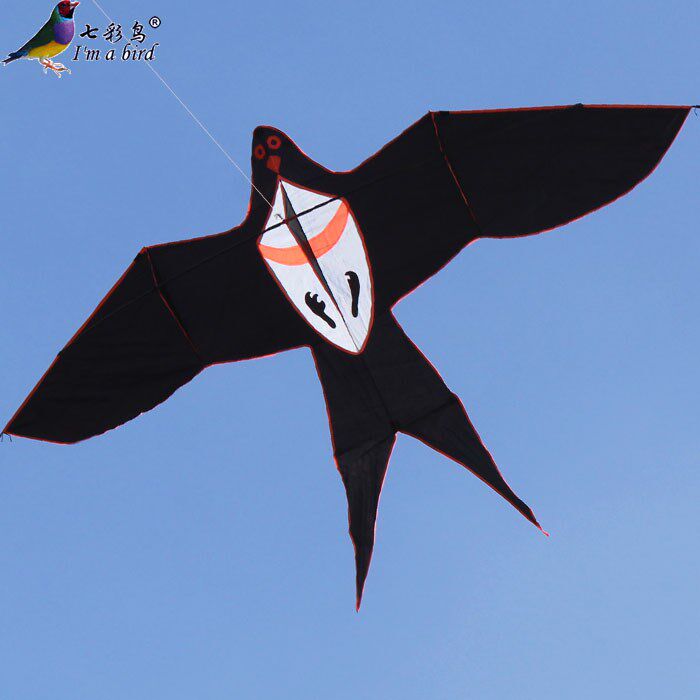 7米前撑杆黑色大燕子风筝 黑燕子 好放飞
