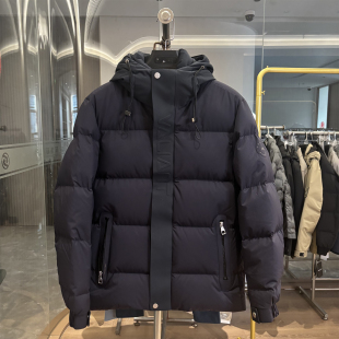 品质 高端帅气 冬季 蓬松保暖时尚 千元 厚款 连帽羽绒服男 H家