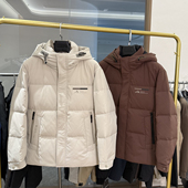 冬季 户外三防 厚款 男士 休闲连帽保暖羽绒服 商场单 时尚 90鸭绒