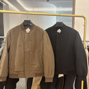 商场单!85鸭绒!冬季轻暖男士时尚工装棒球领风飞行夹克羽绒服潮