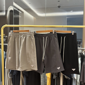 休闲3M反光印花松紧腰运动短裤 针织棉 男 新款 美式 柔软细腻 夏季