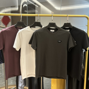 新款 男士 时尚 柜398 T恤衫 夏季 休闲百搭纯棉圆领短袖 液氨水柔棉