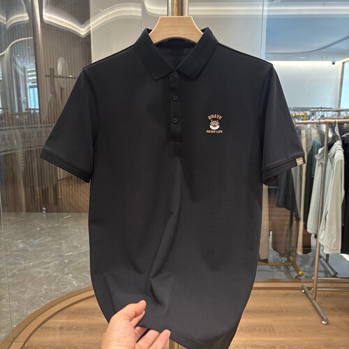 H家冰感棉时尚休闲翻领短袖POLO