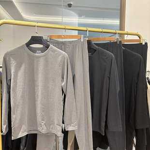 礼盒装！舒适双面德绒！秋冬简约亲肤锁温高弹圆领保暖内衣套装男