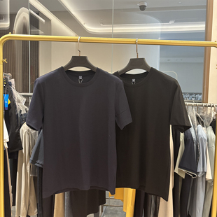 凉感科技！桑蚕丝+莱塞尔棉！夏季新款简约休闲男士圆领短袖T恤衫