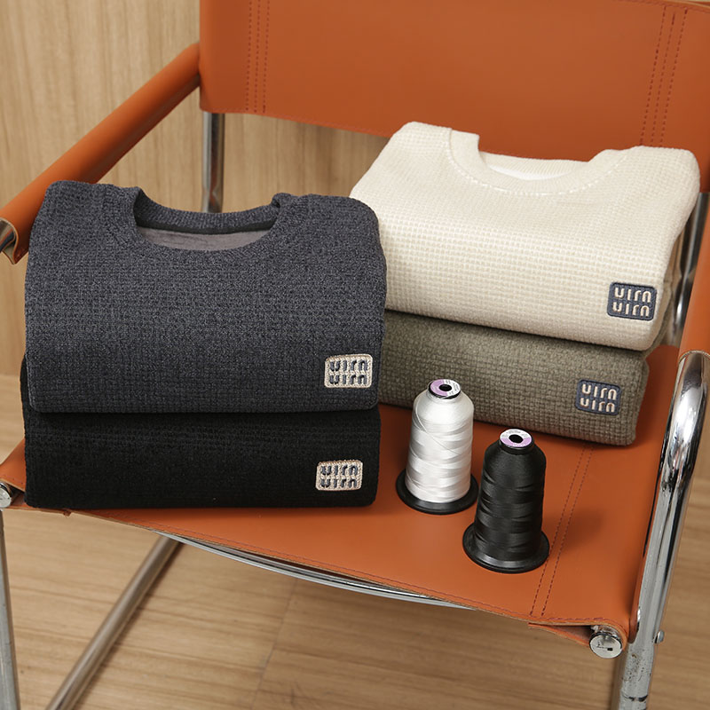 圆领雪尼尔一体绒毛衣加绒加厚