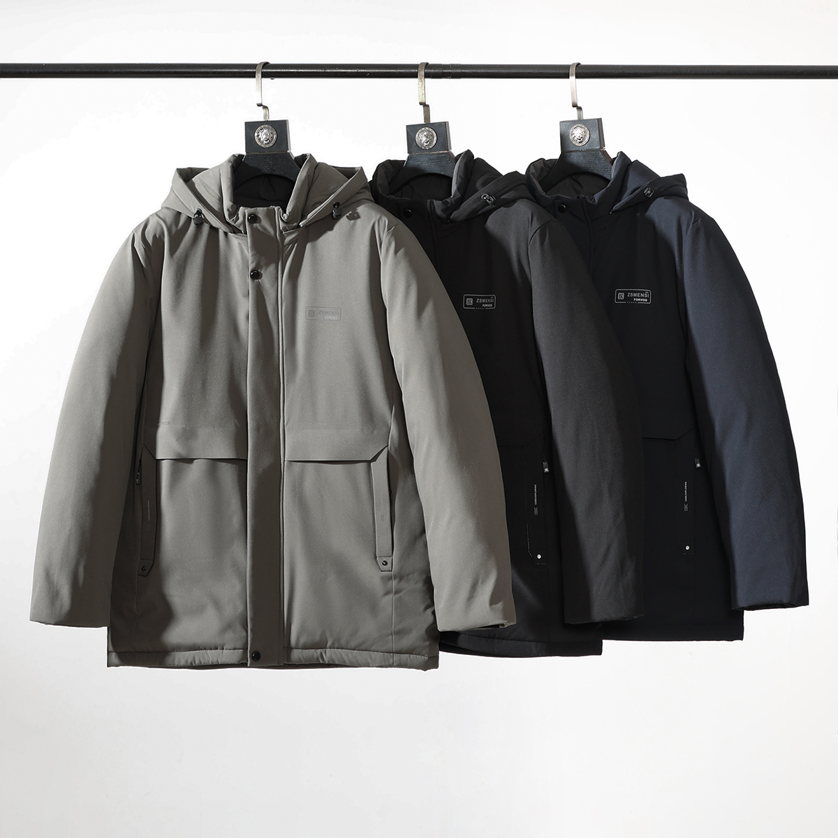 压胶分仓充棉厚款简约棉衣保暖