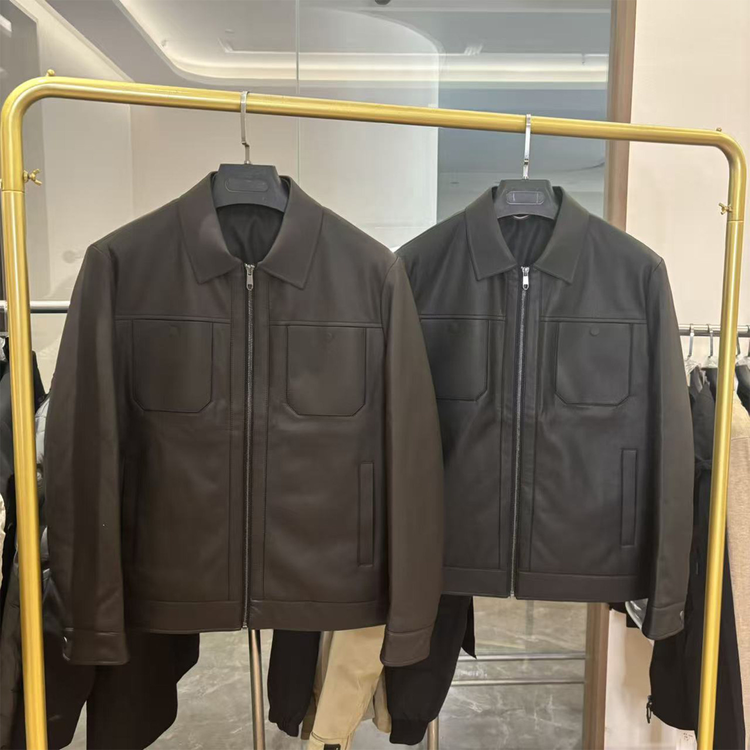 高端！90鹅绒！生态超纤皮！冬季新款时尚翻领机车风羽绒服皮衣男,男装,羽绒服,淘宝优惠券,粉丝福利购,淘宝优惠卷