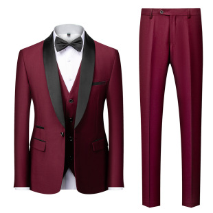 Men Wedding Groom Grooms Tuxedos Lapel men Shawl New Suits