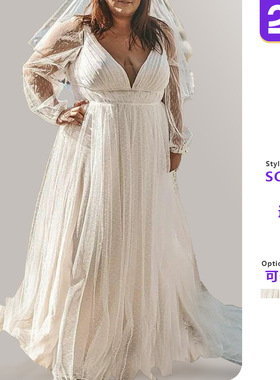 Women's long sheer long sleeved mesh long dress  白色连衣裙