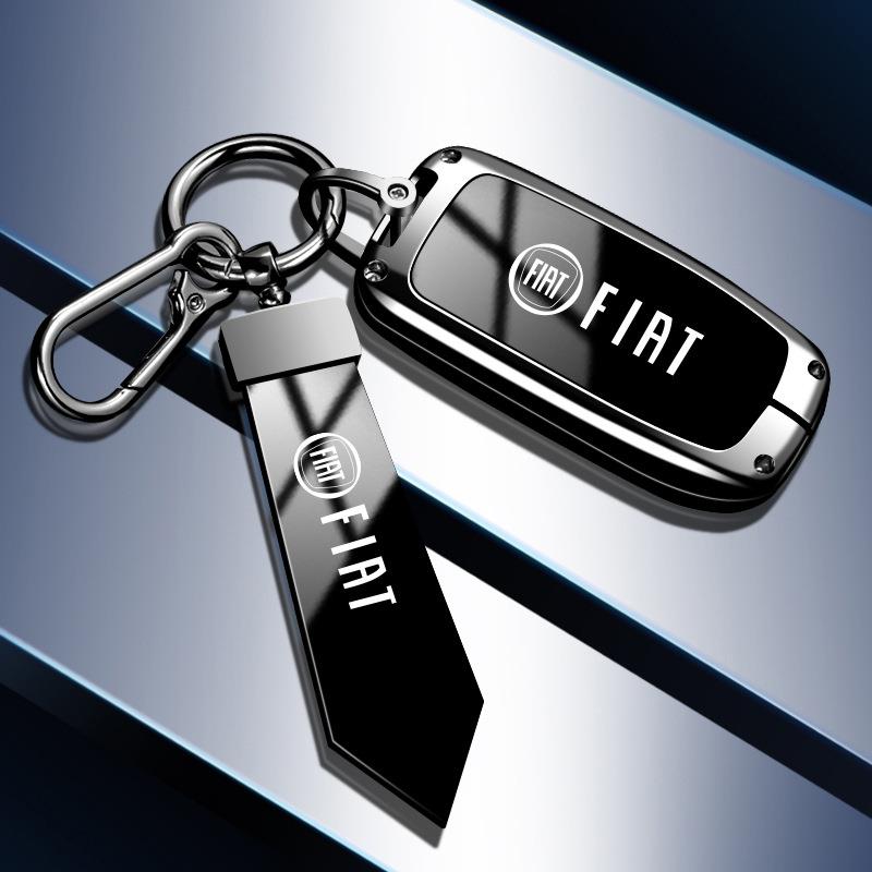 适用广汽菲亚特菲翔钥匙套飞跃OTTIMO致悦汽车遥控金属钥匙壳男女