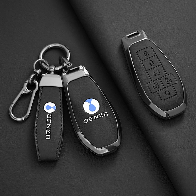 适用腾势钥匙套D9EV/DM-i汽车专用N7N8滕势X高档铝合金保护壳包扣