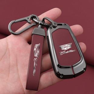 XT4女ATS 适用凯迪拉克钥匙套XT6 CT5 CT6 L真皮壳汽车男包扣 XT5