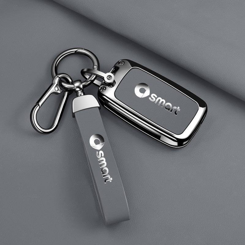 适用奔驰smart汽车遥控钥匙套精灵一号套斯玛特金属巴博斯Pro+