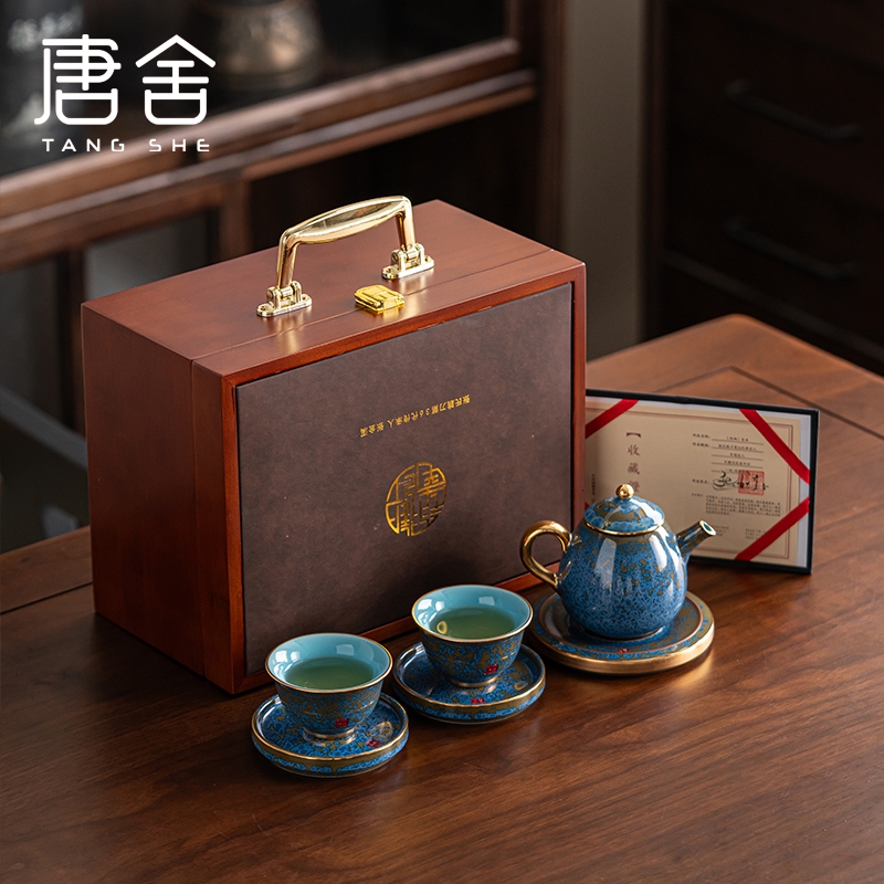 唐舍张金溪钧瓷茶具套装家