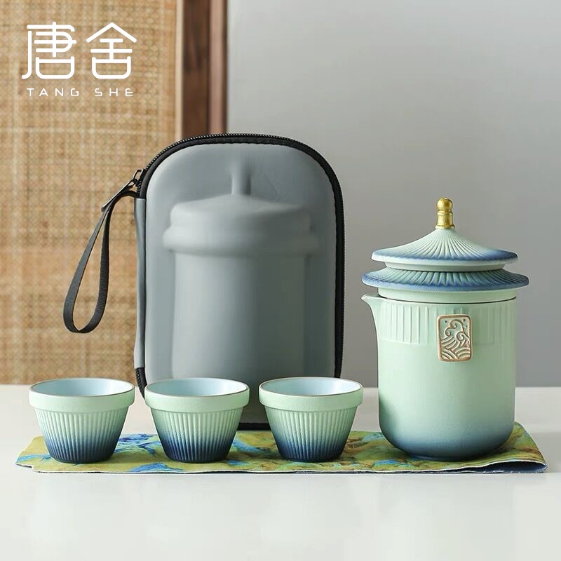 国潮文创故宫旅行茶具套组