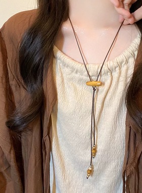 「她非池物」蒜了鸭西太后薇薇安新中式项链小众设计高级锁骨链