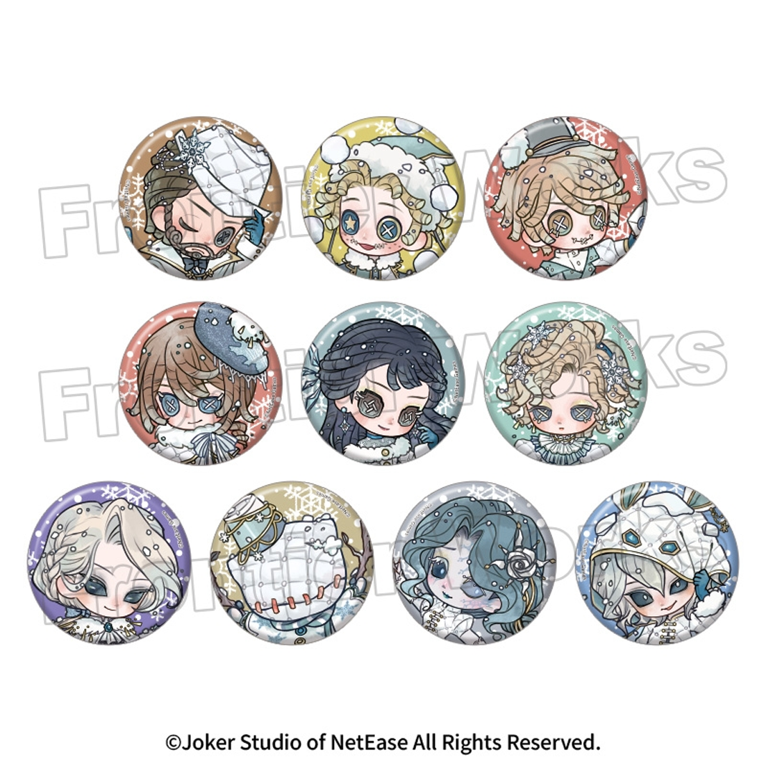 第五人格2026冰雪节Q版吧唧徽章