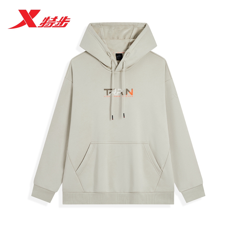 特步男款休闲宽松卫衣