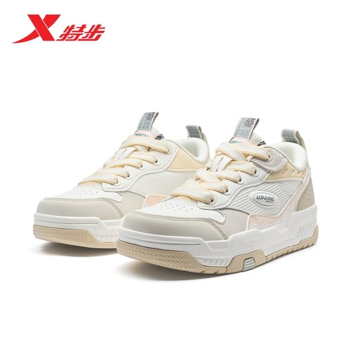 特步征程板鞋男鞋官方正品女鞋经典潮流百搭通勤休闲运动鞋