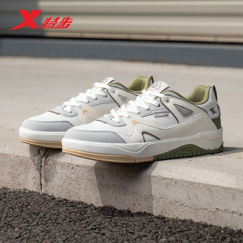 特步氢松丨板鞋夏季透气百搭休闲鞋女鞋运动鞋情侣轻便平底鞋男款