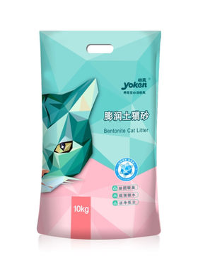 怡亲猫砂膨润土20公斤包邮结团吸水低尘原味猫沙大袋猫咪用品10kg