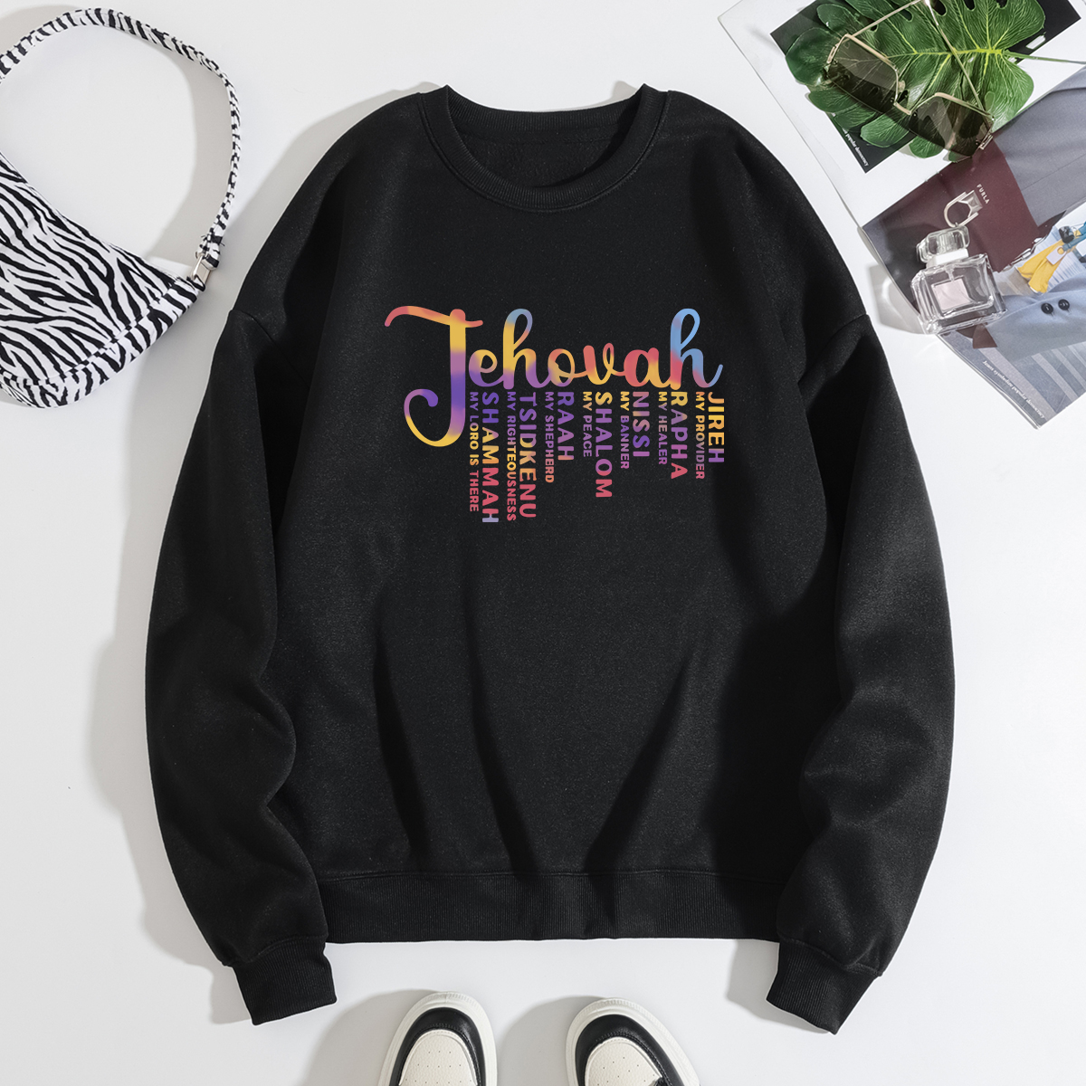 欧美女装宽松圆领长袖加绒卫衣