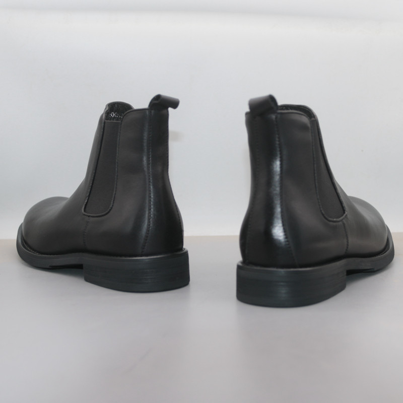 SCARCE FOREIGN TRADE HANDLING GENUINE LEATHER MENS BOOTS WINTER VELVET WARM COMFORTABLE CHELSEA BOOTS BUSINESS FORMAL LEATHER BOOTS