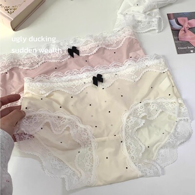 miu系冰丝内裤女性感抗菌纯棉裆