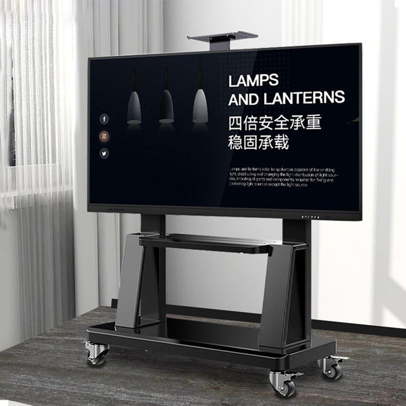 电视机移动支架适用小米海信55/65/75/85寸立式高颜值电视推车架