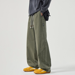 裤 复古简约工装 男士 秋冬新款 INXX 潮牌宽松直筒休闲裤 STREET美式