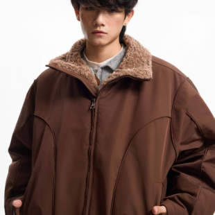 秋冬保暖鸭绒防寒情侣外套 座山雕夹克羽绒服男士 INXX STREET美式