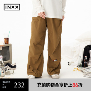 INXX 宽松直筒版 潮牌纯色刺绣休闲裤 XRF1230561 型长裤 男女同款
