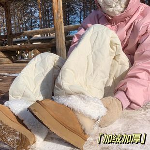 加绒加厚防风休闲长裤 STREET葫芦纹保暖棉裤 streetINXX inxx