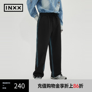 INXX 潮牌冬新品 ALLPICK APD4231613 宽松休闲裤 情侣针织长裤