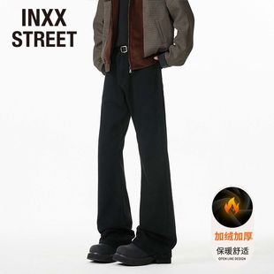 高街宽松直筒微喇裤 INXX 男秋冬新款 cleanfit牛仔长裤 STREET美式