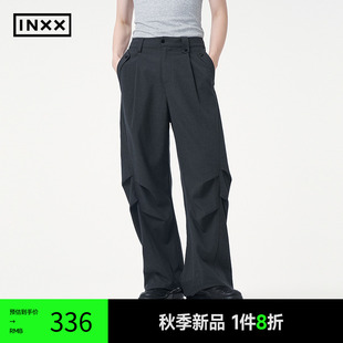 INXX 型休闲裤 微喇叭裤 XRF3231292 显瘦褶皱设计长裤 男女同款