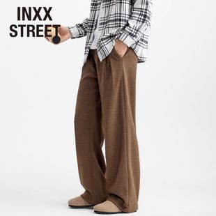 STREET美拉德美式 休闲长裤 百搭垂感羊毛卫裤 新款 男女秋冬季 INXX