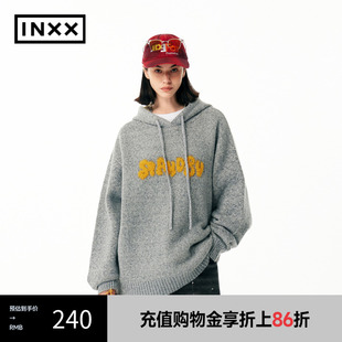 男女同款 宽松连帽针织衫 INXX 毛衣XME3061390 Standby潮牌新品