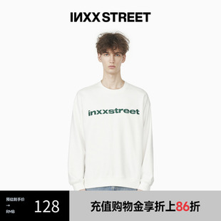 inxxstreet 23新国潮基础刺绣logo套头卫衣男秋冬情侣宽松上衣