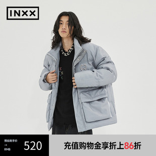 新品 潮牌冬季 INXX 压褶羽绒服情侣短外套APD4151590 ALLPICK