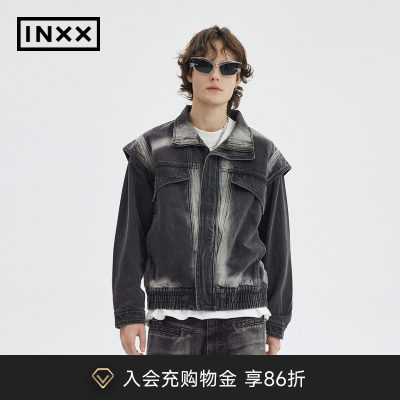 【INXX】Standby 潮流春新品宽松休闲牛仔外套情侣XME1140240