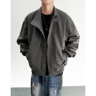 STREET美式 外套秋冬款 痞帅立领飞行员棒球夹克秋季 工装 短款 INXX