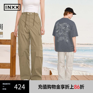 两穿设计休闲裤 XRF2230995 INXX 男女同款 型长裤 工装 长短裤 裤