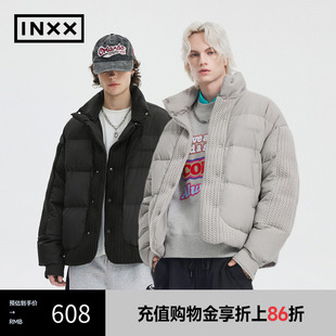 潮牌异质拼接羽绒服情侣短外套XMD4151733 INXX Standby 时尚