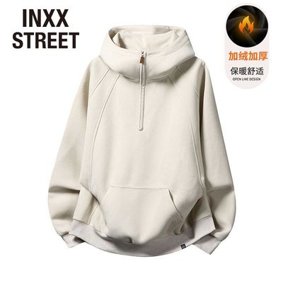 冬季男女款立领红色上衣加绒保暖