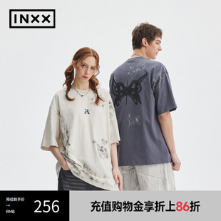 宽松短袖 时尚 潮牌夏新品 APE2010628 T恤男女同款 INXX APYD